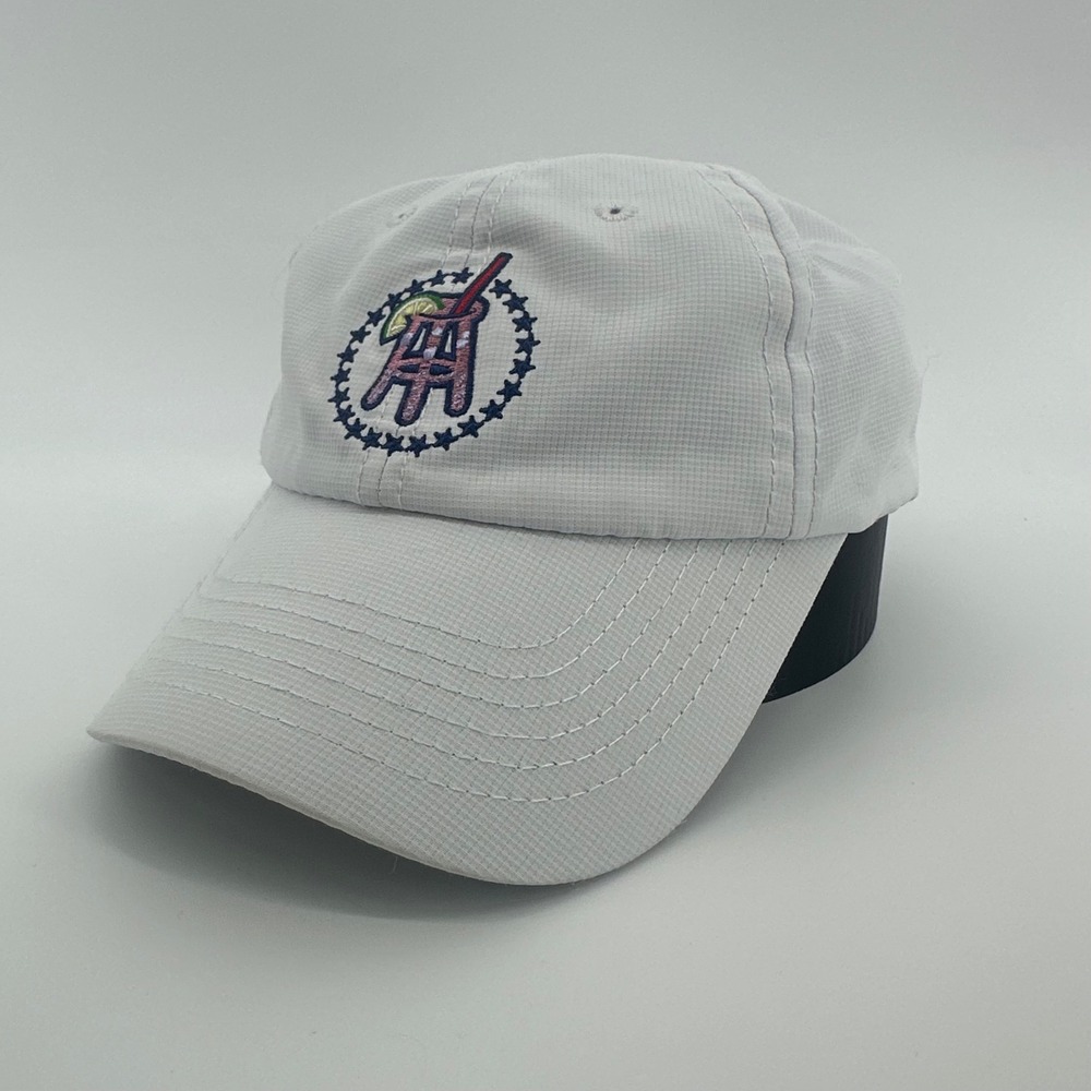 Barstool Sports Hat Cap Unisex OSFM White Drink Logo Stars Ripstop Lime Golf - Picture 3 of 7